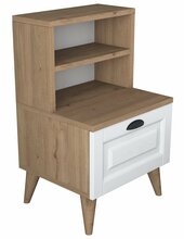 Öökapp Kalune Design BD105 1917, 40 x 45 x 74.4 cm, valge/pähkel