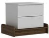 Öökapp Kalune Design Marina 875ZNA3404, 40 x 60 x 46 cm, valge/pruun