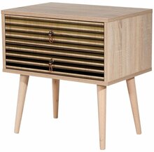Öökapp Kalune Design 869, 61 cm, tamm/kollane
