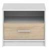 Öökapp Black Red White Nepo Plus S435-KOM1S-BI/DSO, 49.5 x 34 x 42.5 cm, tamm/valge