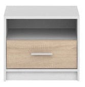 Öökapp Black Red White Nepo Plus S435-KOM1S-BI/DSO, 49.5 x 34 x 42.5 cm, tamm/valge