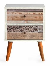 Öökapp Kalune Design Malmo, 55 x 40 cm, valge/pruun