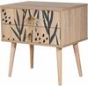 Öökapp Kalune Design City Daisy, 40 x 60 x 61 cm, mitmevärviline/puit