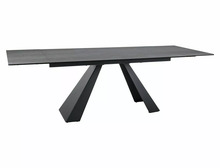 Laiendatav laud Signal Meble Salvadore, 160-240 x 90 x 77 cm, must/helehall