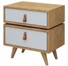 Öökapp Kalune Design Leija 811MDD3420, 40 x 50 x 59 cm, tamm/valge