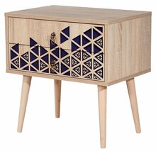 Öökapp Kalune Design 869, 61 cm, tamm/tumesinine