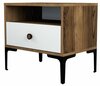 Öökapp Kalune Design Lizbon 530, 40 x 56 x 50.8 cm, valge/pähkel