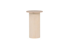 Konsolilaud Ventraa Home Bianca, ø40 cm, valge