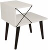Öökapp Kalune Design Cross 854KLN3308, 40 x 50 x 55 cm, valge