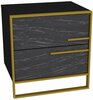Öökapp Kalune Design Polka 875ZNA3409, 38.5 x 50 x 51.8 cm, must/kuldne