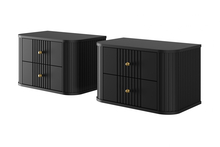 2-öökapikomplekt Bogart Vesper 56 2SZ, must, MDF, kuldsed käepidemed