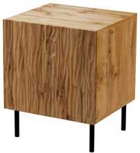 Öökapp Cama Meble Jungle, 53.5 x 40.5 x 44 cm, 2 tk, tamme wotant/must