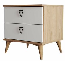 Öökapp Kalune Design Versa-Ce 3636, 45 x 52 x 55.1 cm, tamm/valge