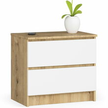 Öökapp Akord K60, 40 x 60 x 55 cm, tamm/valge