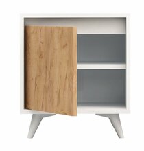 Öökapp Kalune Design Piona 811MDD3418, 40 x 45 x 52 cm, valge/tamm