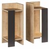 Öökappide komplekt Kalune Design Elos 855DTE3511, 2 tk, 27 x 25 x 60 cm, antratsiit/tamm