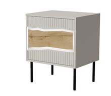 Öökapid Cama Meble Inserto 400240, 2 tk, 50 x 40 x 61.5 cm, kašmiir, LED valgustusega