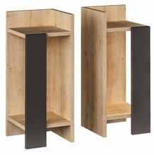 Öökappide komplekt Kalune Design Elos 855DTE3511, 2 tk, 27 x 25 x 60 cm, antratsiit/tamm