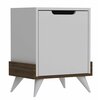 Öökapp Kalune Design Monzana 875ZNA3405, 35 x 48.6 x 60 cm, valge/pähkel