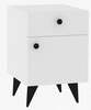 Öökapp Kalune Design Pila 835PUQ2711, 43.8 x 40 x 60 cm, antratsiit/valge