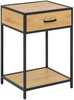 Öökapp Actona Seaford 0000105302, 42 x 35 x 63 cm, metsik tamm/must