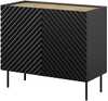 Kummut Cama Meble Onda, 98 x 45 x 85 cm, must