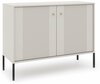 Kummut Iseo 2D IS02, 104.5 x 39 x 79 cm, valge/must