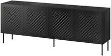 Kummut Cama Meble SIENA, 200 x 40 x 75 cm, matt must