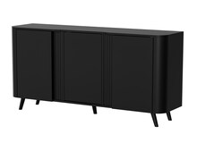 Kummut Cama Meble Volare, 151 x 39 x 75 cm, must