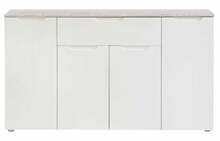 Kummut Forte Moreno OREK241-P94, 34 x 140 x 80 cm, valge/helehall
