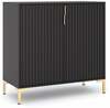 Kummut Flinn FL06, 88.2 x 40 x 85.8 cm, kuldne/must