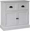 Kummut Home4you Meldon 89137, 75 x 33 x 75 cm, valge
