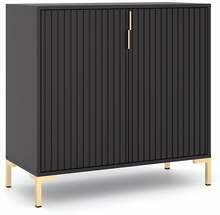 Kummut Flinn FL06, 88.2 x 40 x 85.8 cm, kuldne/must