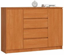 Kummut Akord K140 2D 4SZ CL, 40 x 138 x 99 cm, lepp