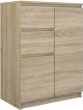 Kummut Top E Shop Malwa 2D2S SONOMA, 70 x 40 x 97 cm, tamm/värviline