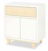 Kummut Klups Lydia, 80 x 45 x 88 cm, valge/tamm/mänd