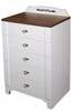 Kummut Kalune Design Gazel 801CMY3405, 46 x 65 x 102 cm, valge