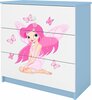 Kummut Kocot Kids Babydreams Fairy With Butterflies, sinine/valge, 80 x 41 x 80.5 cm