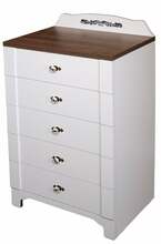 Kummut Kalune Design Gazel 801CMY3405, 46 x 65 x 102 cm, valge