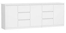 Kummut Top E Shop Costa, 40 x 200 x 75 cm, valge