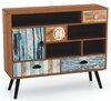 Kummut Halmar Mezo KM-3, 29 x 99.3 x 80 cm, pruun/mitmevärviline