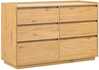 Kummut Home4You Sacha 45140, 40 x 120 x 80 cm, pruun/tamm