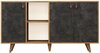 Kummut Kalune Design Plaky, 140 x 40 x 86 cm, must/pruun