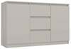 Kummut Topeshop Malwa 2D3S M-MP-K-MAL-2D3S-KASZ, 120 x 40 x 75 cm, kašmiir