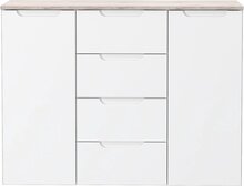 Kummut Forte OREK231-P94, 34.3 x 104.5 x 80.2 cm, valge/pruunikas
