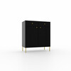 Kummut Adrk Furniture Tili 2D 2S, must