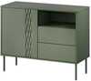 Kummut Cama Meble 1D2S TRESSE, 100 x 40 x 75 cm, matt roheline