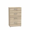 Kummut Domoletti Niko CPLK14N-D30F, 50.2 x 28.9 x 81.2 cm, tamme värvi
