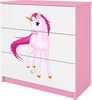 Kummut Kocot Kids Babydreams Unicorn, 80 x 41 x 80.5 cm, valge/roosa