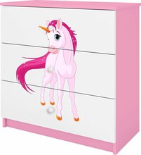 Kummut Kocot Kids Babydreams Unicorn, 80 x 41 x 80.5 cm, valge/roosa